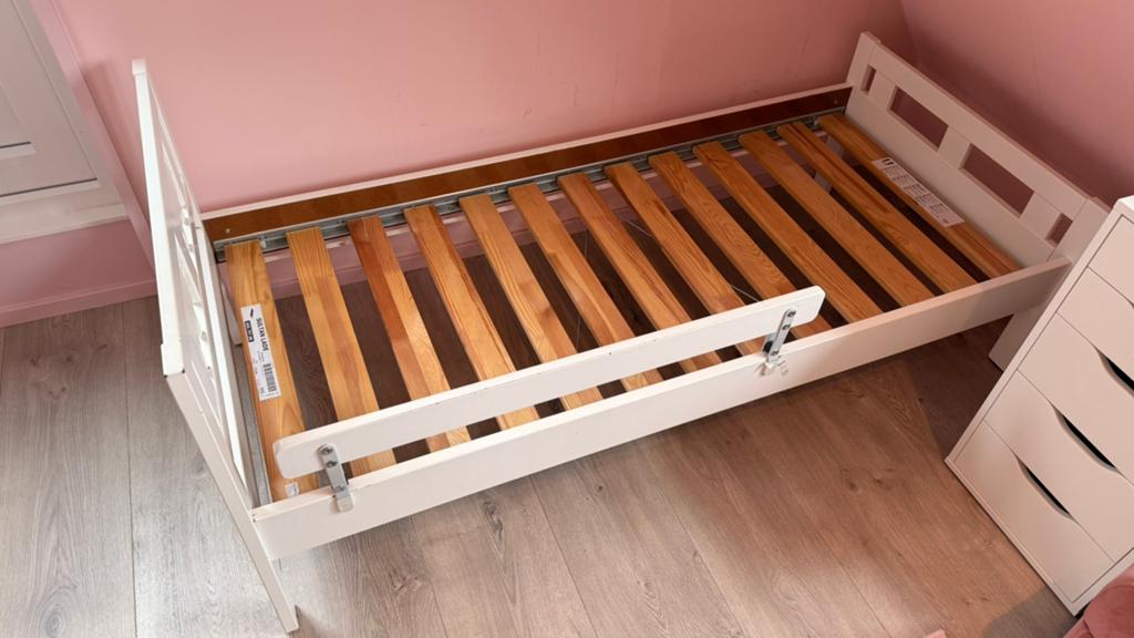 Kinderbed 166x78 matras maat 160x70, Ophalen, Gebruikt, 70 tot 85 cm, Matras