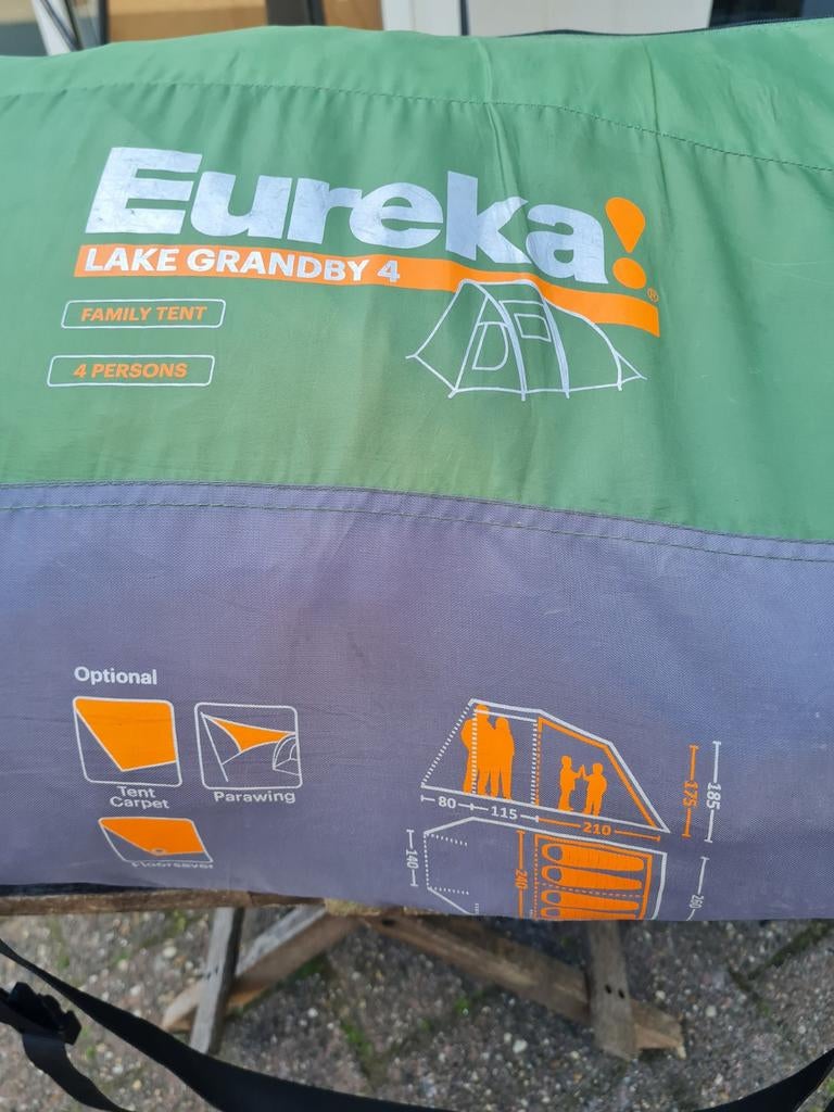 Eureka Lake Grandby 4 - Familie tent 4 personen, Caravans en Kamperen, Ophalen, Gebruikt, Niet bekend, algemeen adres, Niet bekend, algemeen e-mailadres