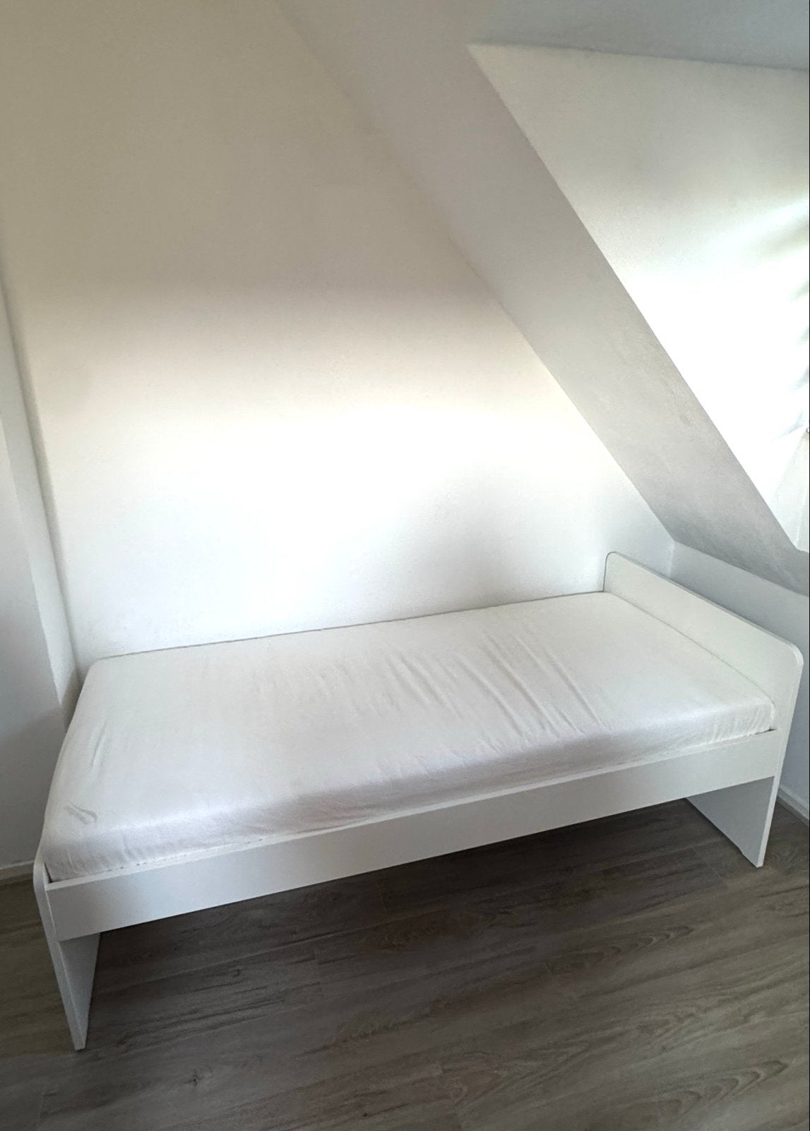 IKEA SLÄKT - Eenpersoonsbed, Ophalen, 90 cm, Eenpersoons, Wit