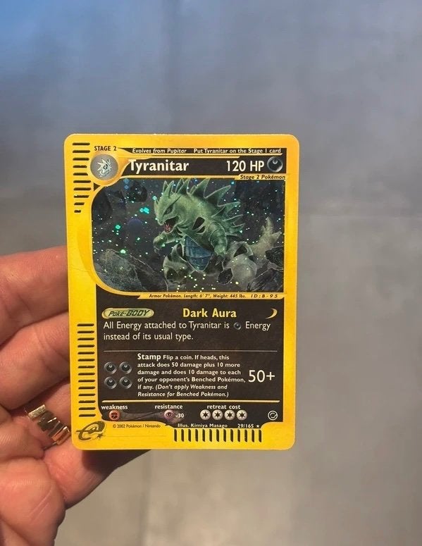 Tyranitar holo-expeditie, Ophalen of Verzenden, Zo goed als nieuw, Losse kaart
