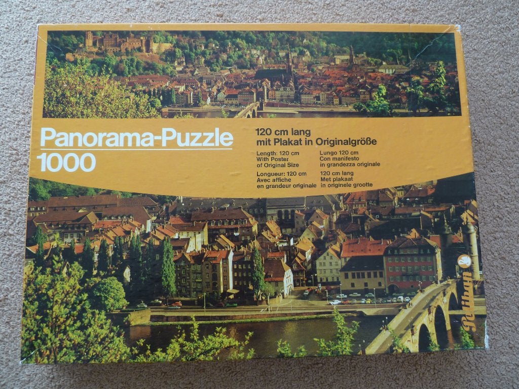 Pelikan panorama puzzel 1000 Heidelberg, Ophalen of Verzenden, 500 t/m 1500 stukjes