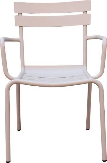 GEZOCHT: 6 Tuinstoelen  Milan taupe, Ophalen of Verzenden, Zo goed als nieuw, Aluminium, Stapelbaar