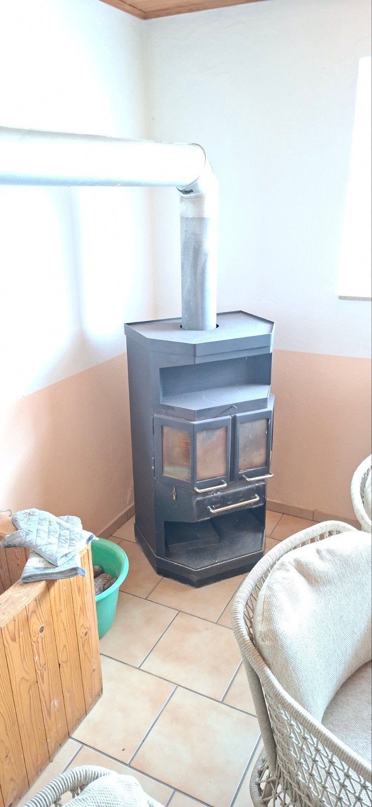Zware houtkachel, Huis en Inrichting, Kachels, Ophalen of Verzenden, Gebruikt, Hout, Houtkachel