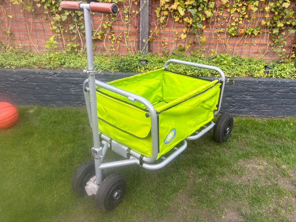 Bolderkar Beachtrekker life groen incl. parkeerrem, Caravans en Kamperen, Bolderkarren, Ophalen of Verzenden, Opvouwbaar, Zo goed als nieuw