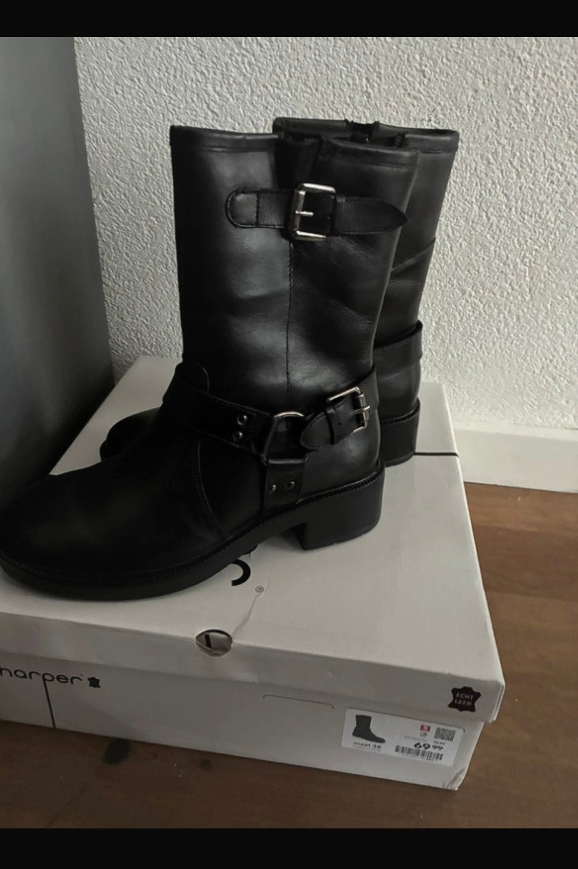Dames leren laarzen maat 38 nieuw, Kleding | Dames, Schoenen, Ophalen of Verzenden, Nieuw, Zwart, Hoge laarzen