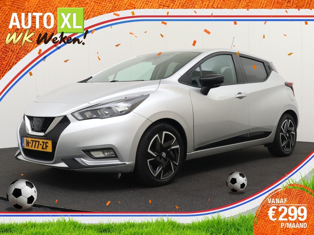 Nissan Micra 1.0 93 PK IG-T N-Design Cruise Carplay DAB, Auto's, Nissan, Voorwielaandrijving, Stof, Handgeschakeld, 92 pk