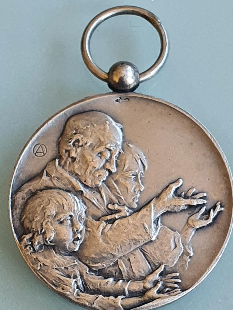 Zilveren Penning  Dubbeltje Belge, Ophalen of Verzenden, Zilver