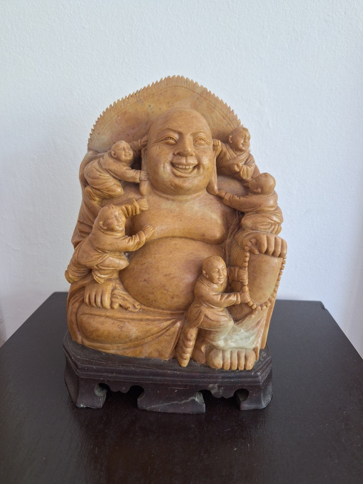Budha beeld van speksteen, Ophalen of Verzenden