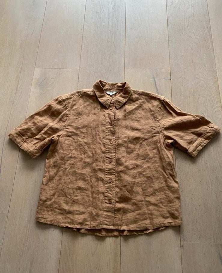 Mbym S nieuwstaat linnen, Kleding | Dames, Ophalen of Verzenden, Zo goed als nieuw, Maat 36 (S), Bruin