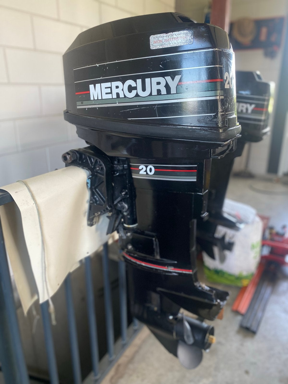 Mercury 20pk kortstaart, Ophalen, 10 tot 30 pk, Gebruikt, Met afstandsbediening