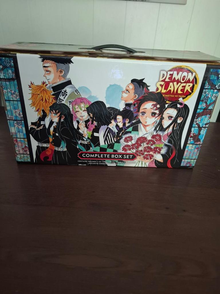 Demon Slayer manga box 23 delig, Complete serie of reeks, Ophalen, Zo goed als nieuw