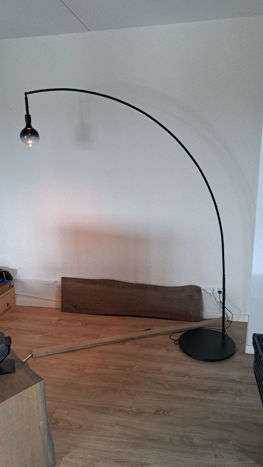 IKEA Skaftet vloer staande lamp met lamp, Ophalen of Verzenden, 150 tot 200 cm