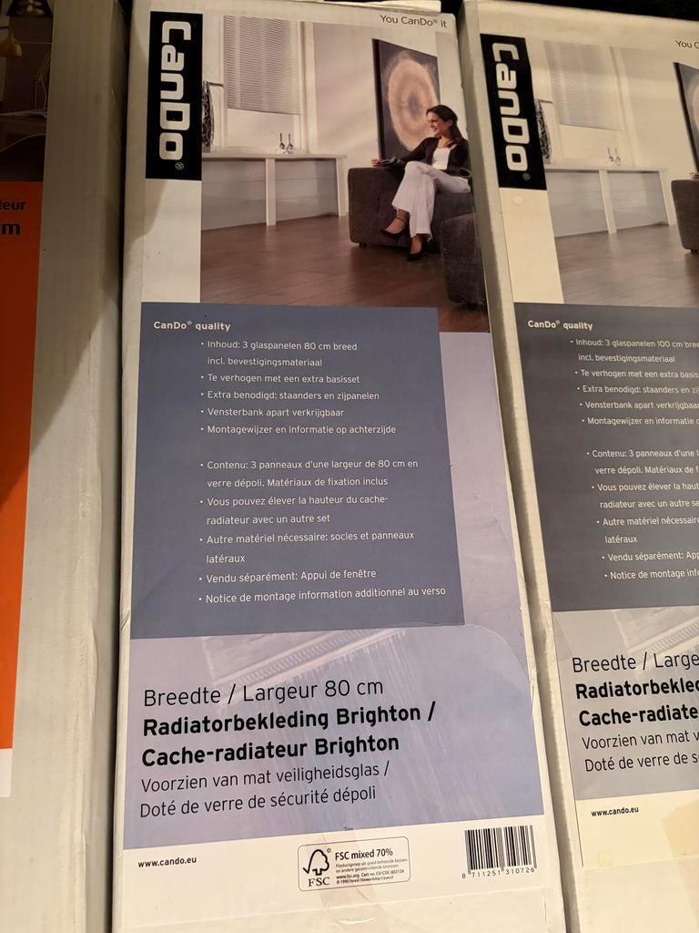 CanDo Radiatorbekleding Brighton (meerdere afmetingen), Doe-het-zelf en Verbouw, Verwarming en Radiatoren, Overige typen, Nieuw
