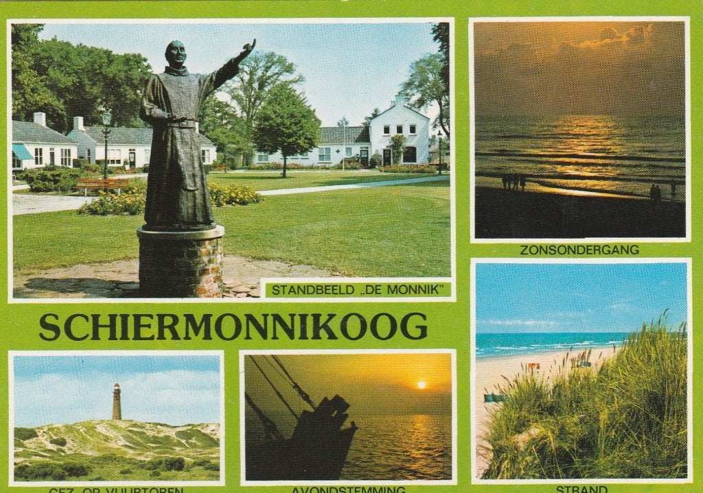 SCHIERMONNIKOOG Monnik Vuurtoren Avond, Verzenden, 1960 tot 1980, Gelopen, Waddeneilanden