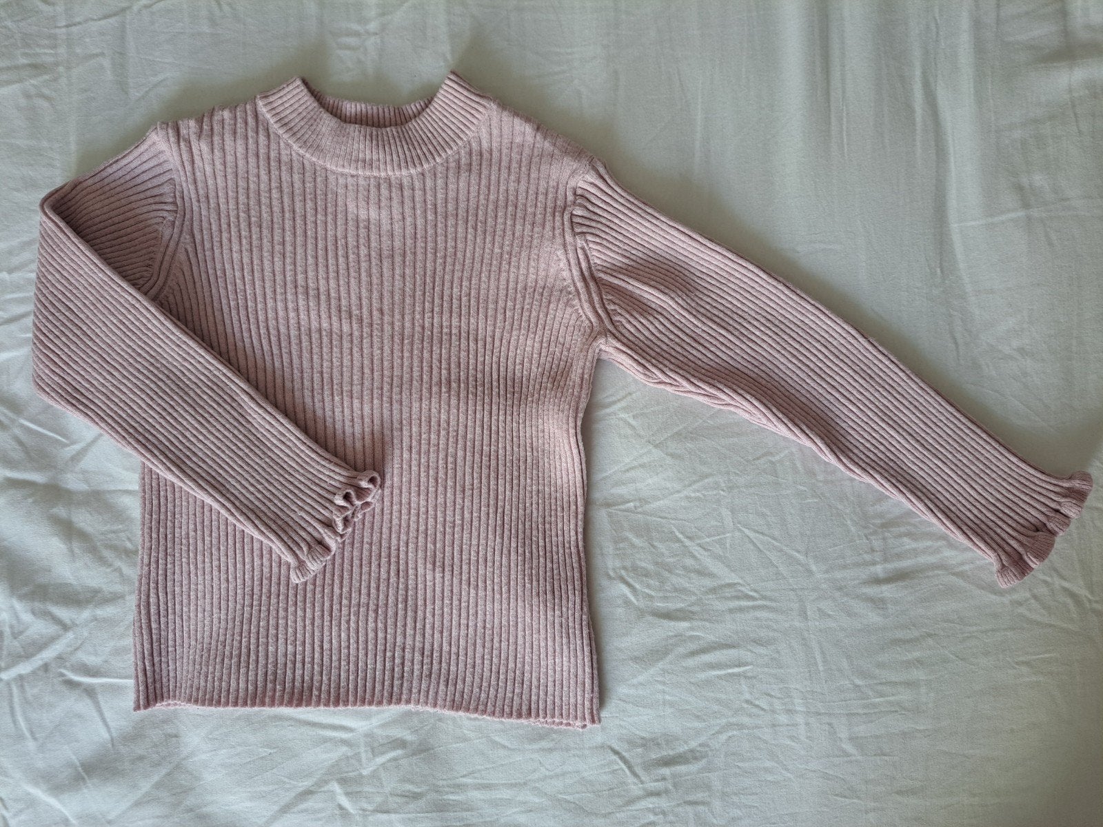 Zara roze ribgebreide trui maat 110, Kinderen en Baby's, Meisje, Trui of Vest, Ophalen of Verzenden, Zo goed als nieuw