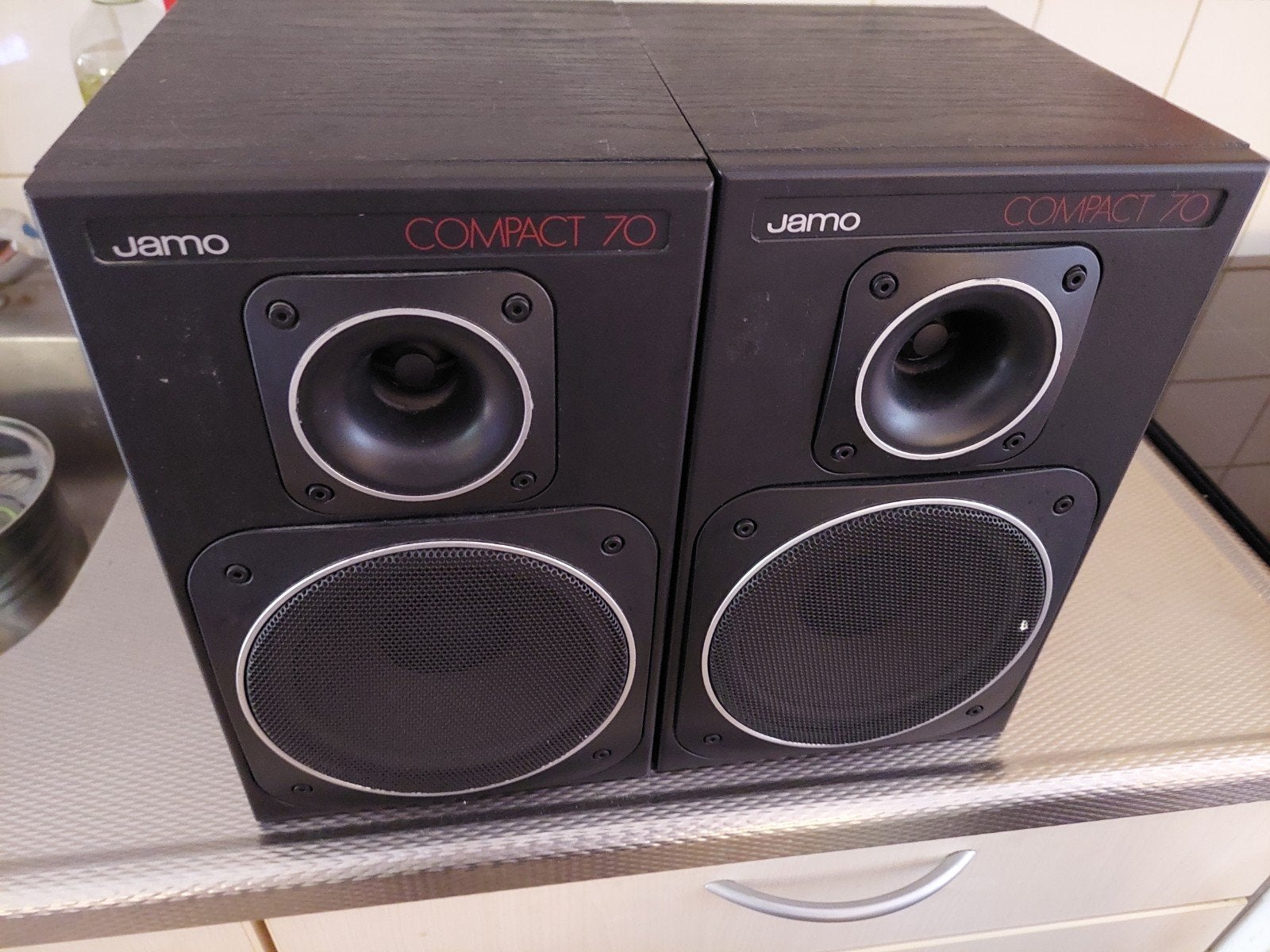 Jamo Compact 70 Speakers - Kleine, compacte speakers, Audio, Tv en Foto, Luidsprekers, Ophalen, Gebruikt, Boekenplank luidspreker