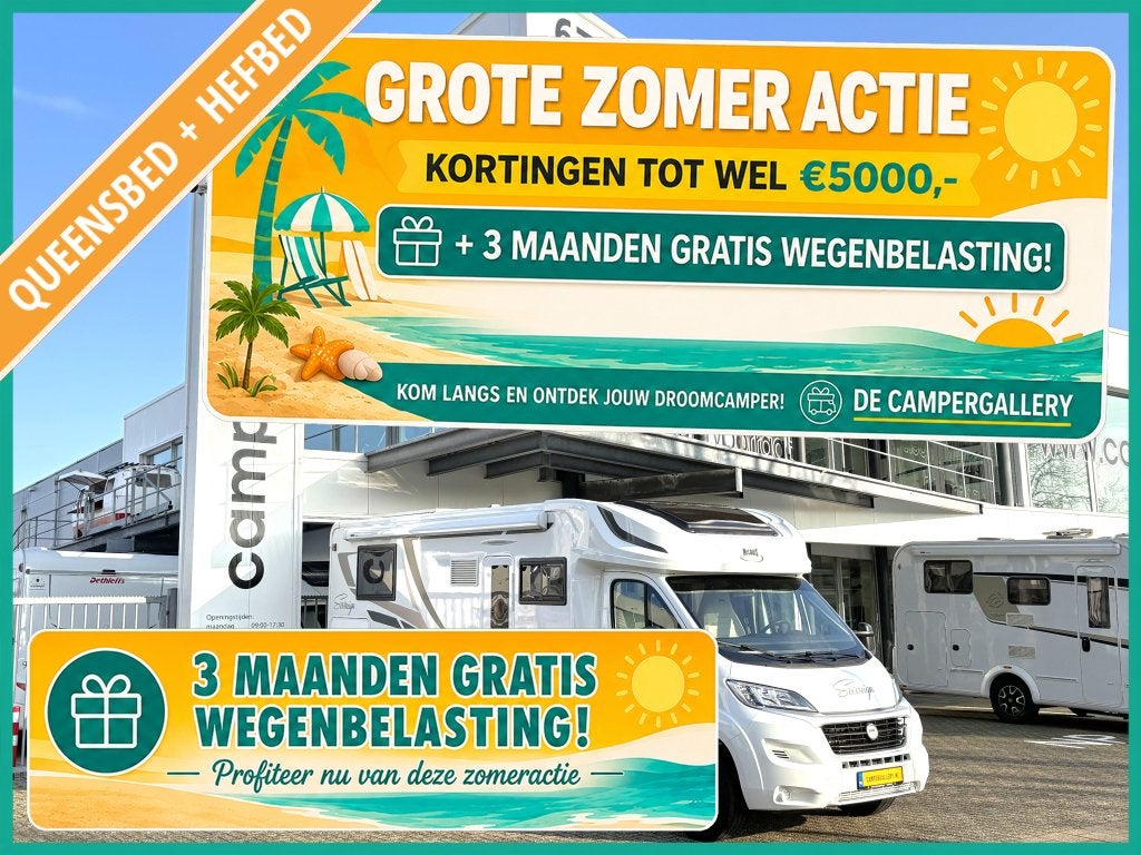 McLouis MC4 481 G QUEENSBED HEFBED FACE TO FACE XXL GARAGE, Fiat, 7 tot 8 meter, Bedrijf, Half-integraal
