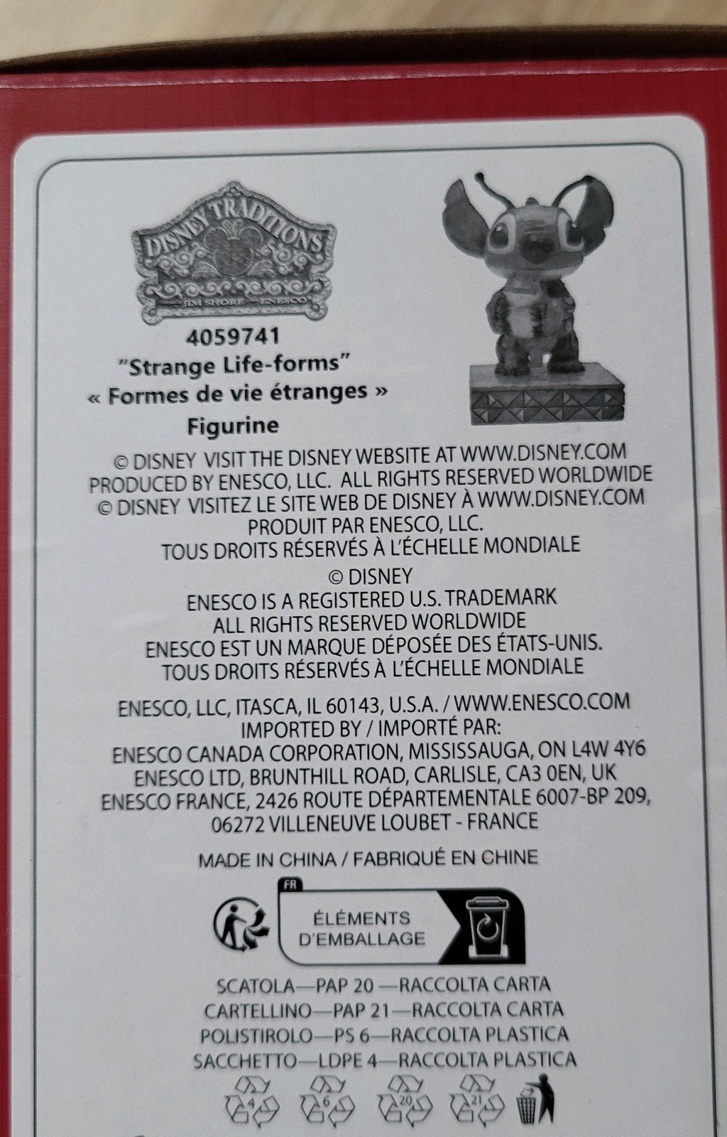 Disney Stitch "Strange Life-forms" Beeldje Enesco, Verzamelen, Disney, Ophalen of Verzenden, Overige figuren, Zo goed als nieuw