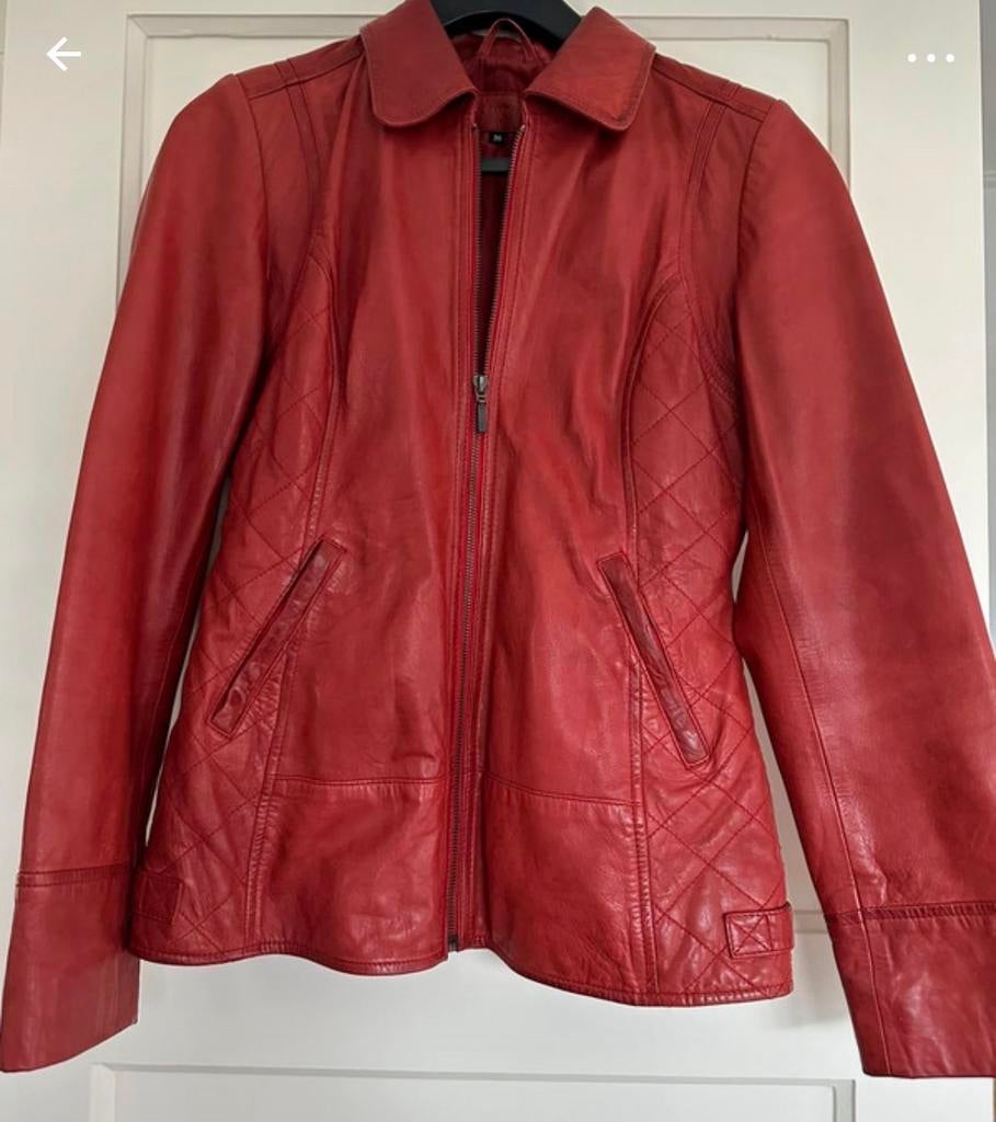 Sticks & Stones Leren Jack - Rood, Verzenden, Zo goed als nieuw, Maat 36 (S), Rood