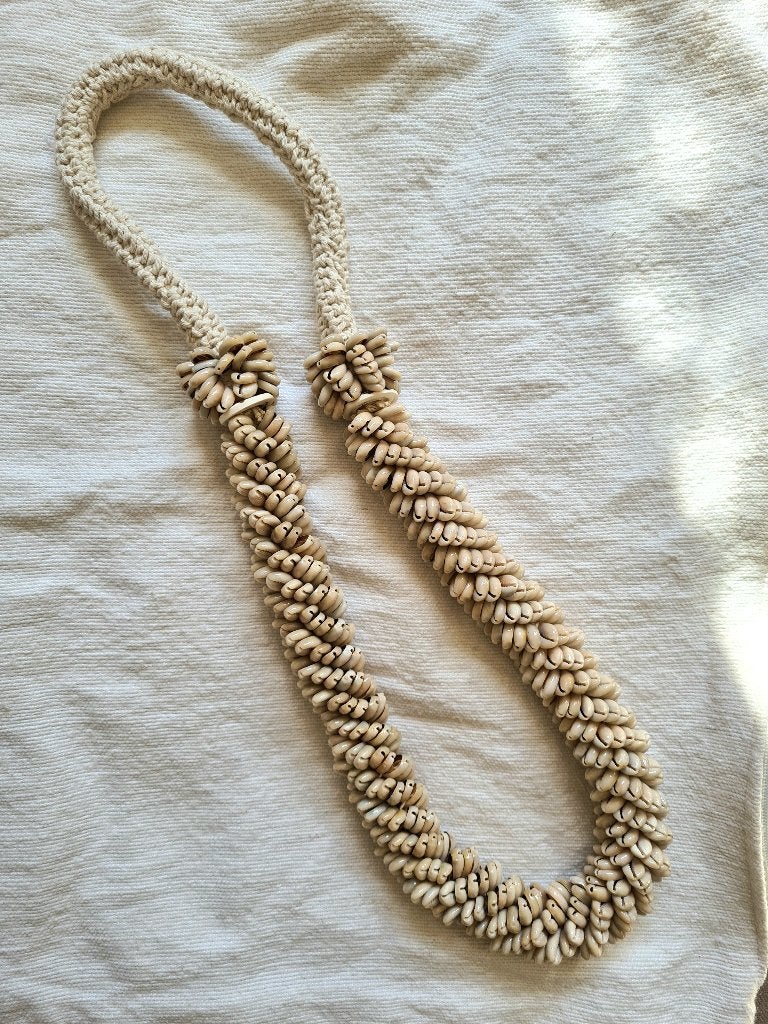 Kauri decoratie schelpenketting uit Bali, Ophalen of Verzenden, Tropical home, 6951nk, Nieuw