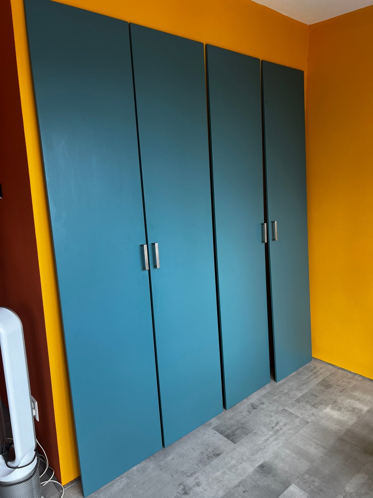 4 IKEA PAX TANEM kastdeuren petrol/blauwgroen 50x229 cm, Ophalen, Gebruikt, 200 cm of meer, 50 tot 100 cm