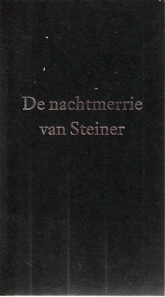 De nachtmerrie van Steiner, Ophalen of Verzenden, Zo goed als nieuw