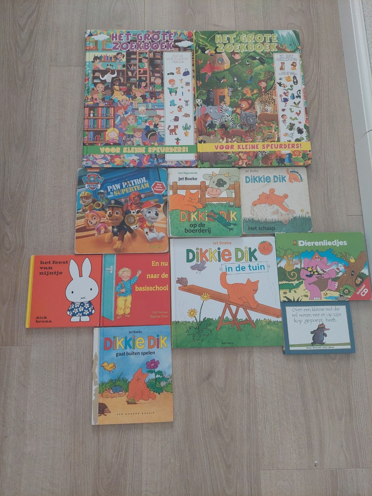 Diverse kinderboeken: Dikkie Dik, Nijntje, Zoekboeken, Ophalen of Verzenden, Gelezen, Uitklap-, Voel- of Ontdekboek, 2 tot 3 jaar