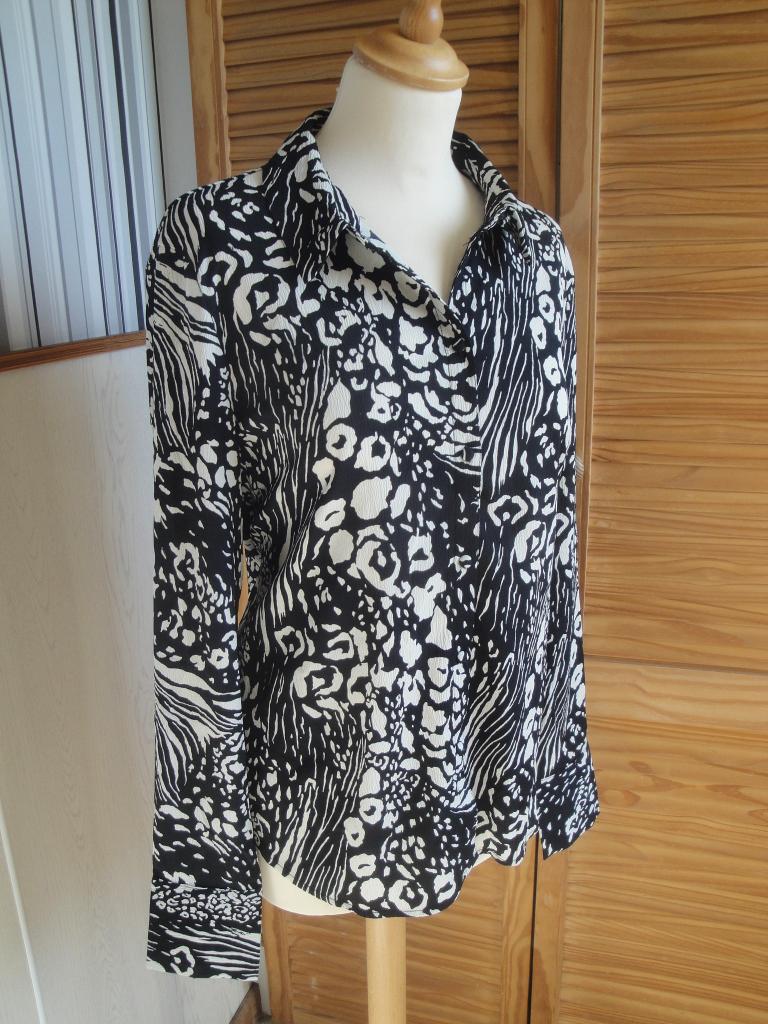 Zwart/witte blouse VERO MODA maat L, Kleding | Dames, Vero Moda, Zwart, Maat 42/44 (L), Ophalen of Verzenden