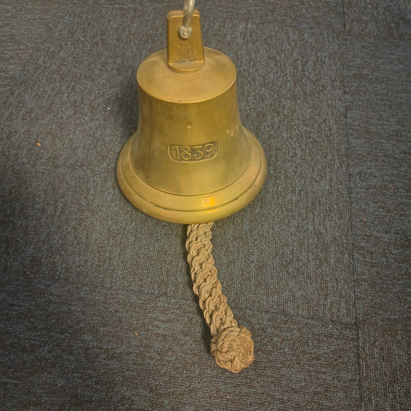Antieke scheepsbel van messing, gedateerd 1839, Ophalen of Verzenden