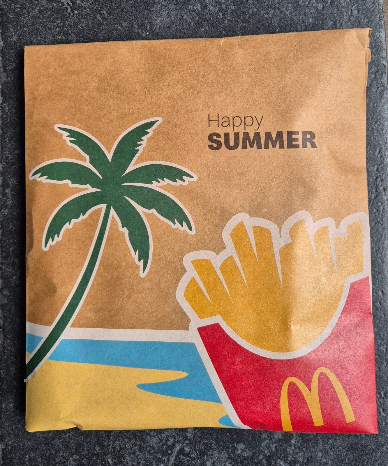McDonald's Happy Summer tas en etui, Sieraden, Tassen en Uiterlijk, Ophalen of Verzenden, Nieuw, Beige, Shopper
