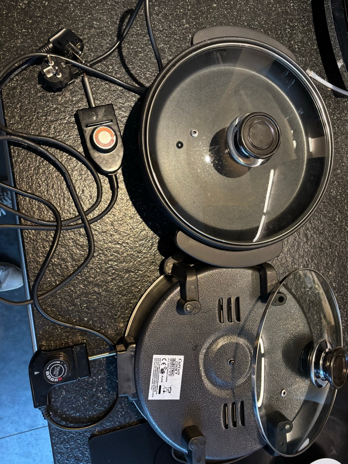 Captain Cook Elektrische Pan - 1500W, Witgoed en Apparatuur, Ophalen of Verzenden, Gebruikt, 4 t/m 7 personen