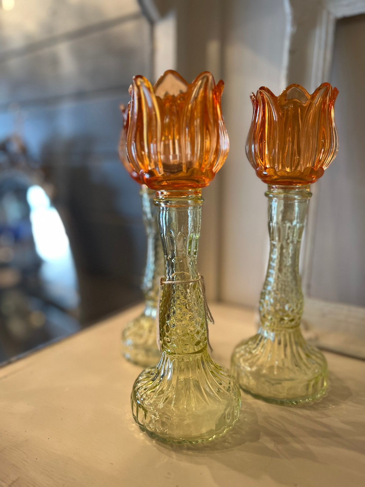 Waxinelichthouder, Ophalen of Verzenden, Glas, Waxinelichthouder