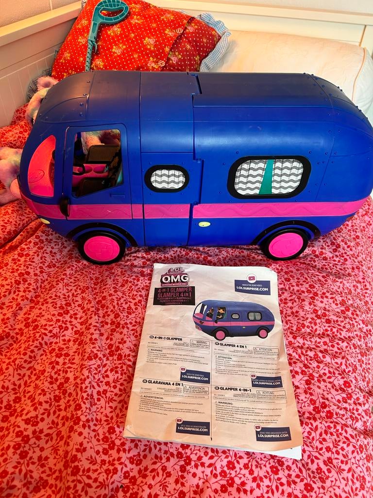 LOL Surprise OMG Glamper 4-in-1 Camper met accessoires, Ophalen of Verzenden, Gebruikt