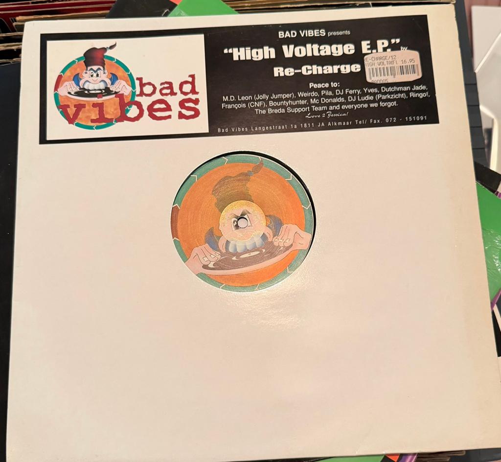 Gabber Vinyl Bad Vibes 05 High Voltage Ep, Ophalen of Verzenden, Zo goed als nieuw, Overige formaten