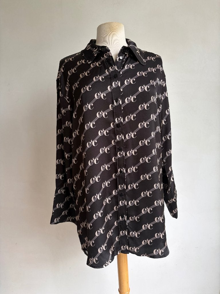 co'couture blouse maat s zwart beige, Verzenden, Zwart, Co'couture, Zo goed als nieuw