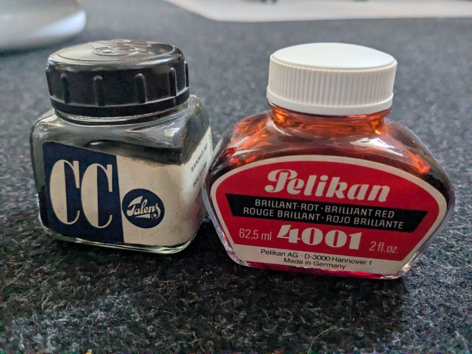 Vintage Talens en Pelikan inktpotjes, Ophalen of Verzenden, Gebruikt