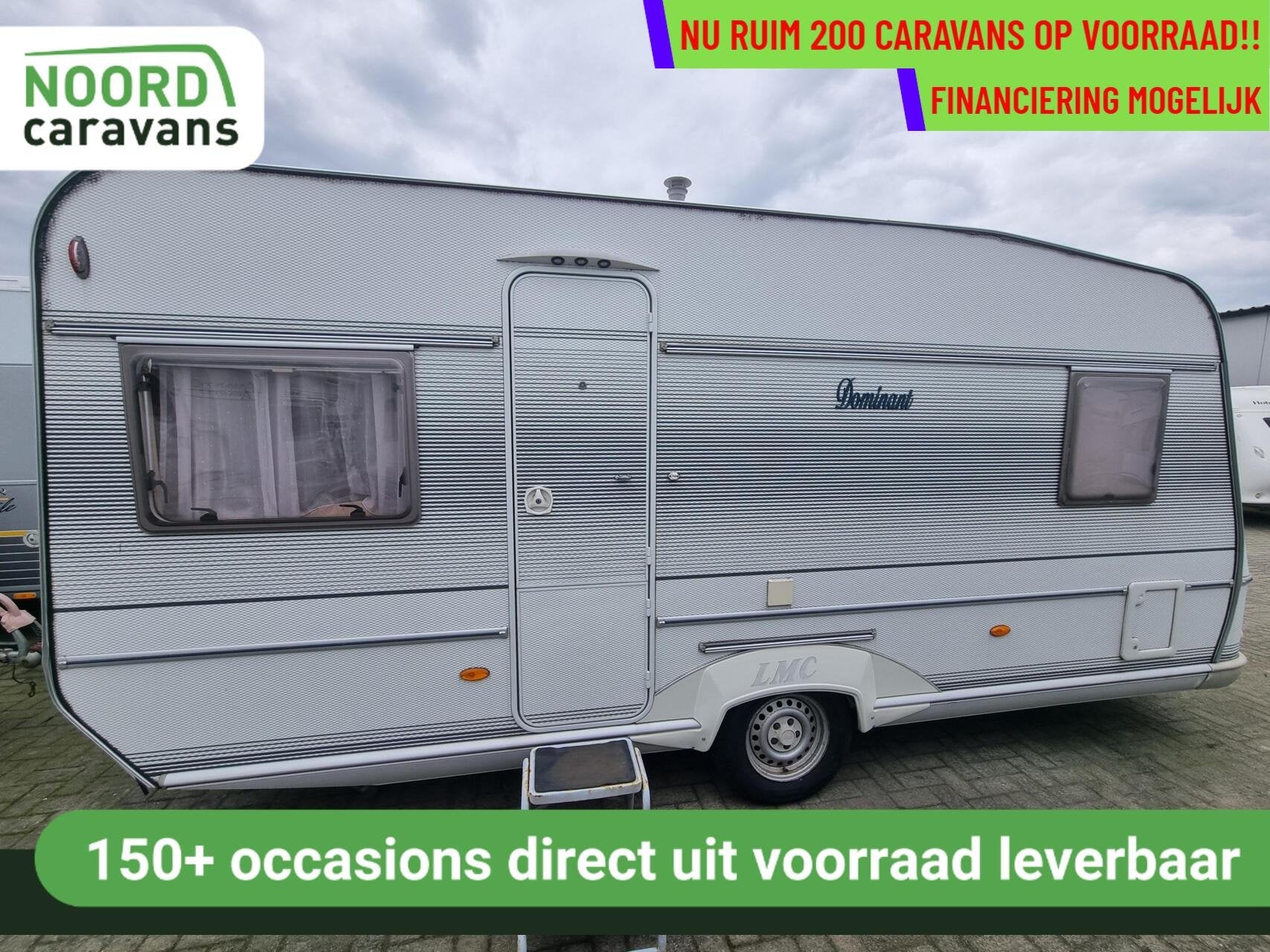LMC DOMINANT 490 K1 VOORTENT + FRANSBED + DOUCHE, Caravans en Kamperen, Caravans, Hordeur, Rondzit, Bedrijf, 6 tot 7 meter