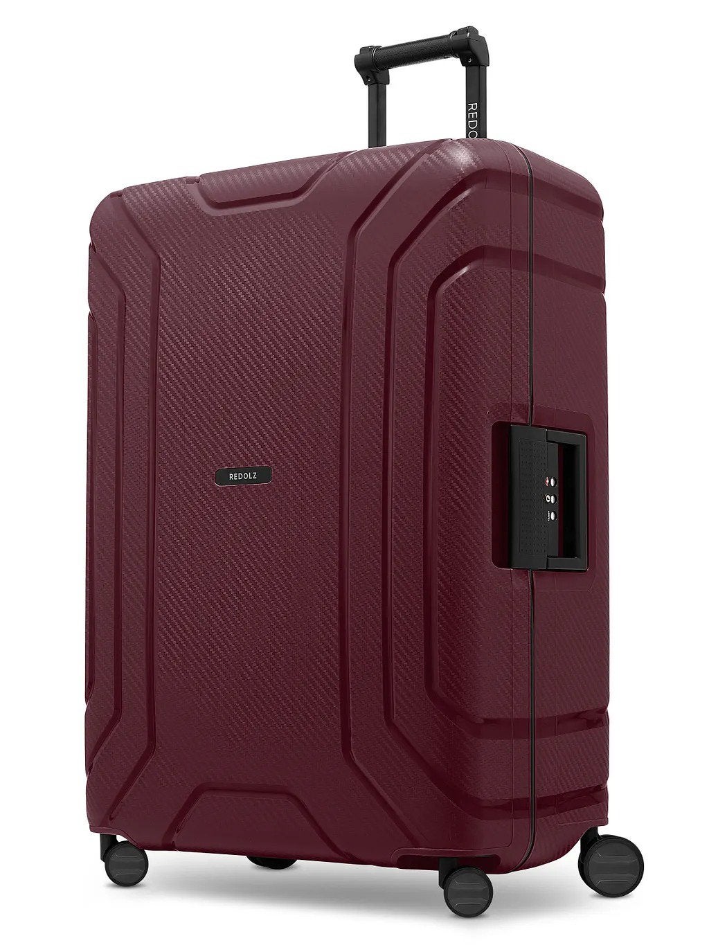 Nieuwe Redolz Essentials 15 koffer 75 cm – Burgundy, Wieltjes, Hard kunststof, 45 tot 55 cm, Nieuw