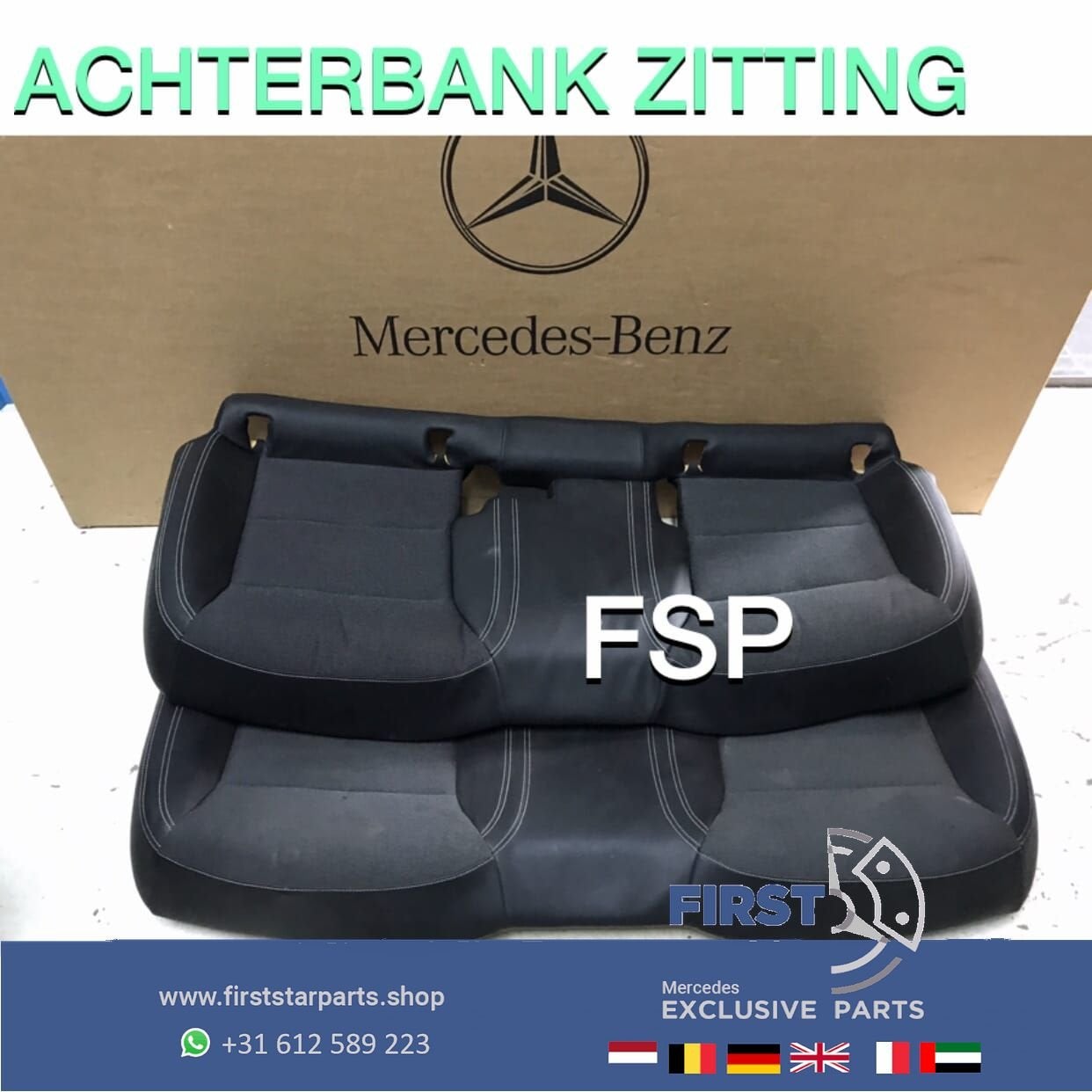 ACHTERBANK KUSSEN ZITTING W176 A W246 B W117 CLA W156 GLA AM, Auto-onderdelen, Interieur en Bekleding, Gebruikt, -, Ophalen of Verzenden