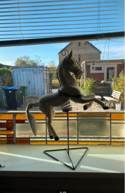 Houten paard, vintage, Antiek en Kunst, Ophalen