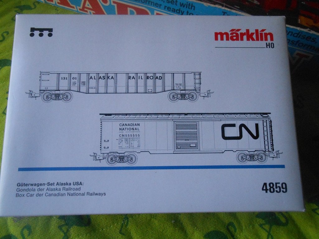 Märklin 4859 goederen wagon set ALASKA en CANADA, Hobby en Vrije tijd, Wisselstroom, Ophalen of Verzenden, Märklin, Nieuw