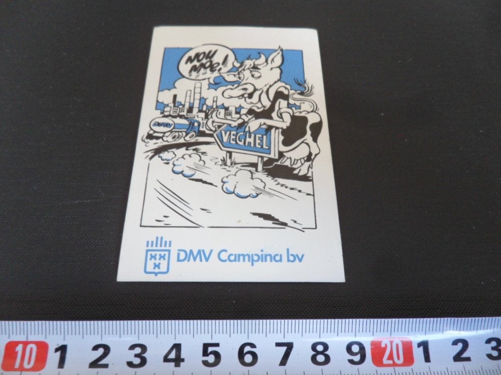 sticker Veghel DMV Campina bv, Ophalen, Zo goed als nieuw