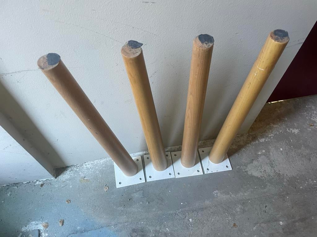 Tafelpoten midcentury modern stijl voor eettafel, Huis en Inrichting, Tafelpoot, 50 tot 100 cm, Ophalen of Verzenden, Zo goed als nieuw