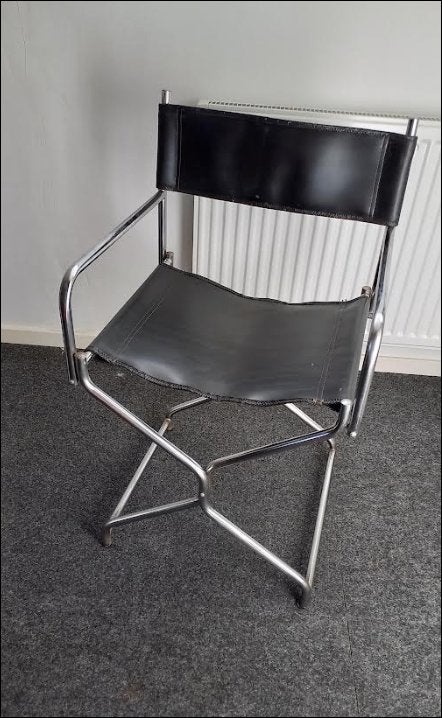 Vintage regisseursstoel, Ophalen, Gebruikt, Zwart, Eén