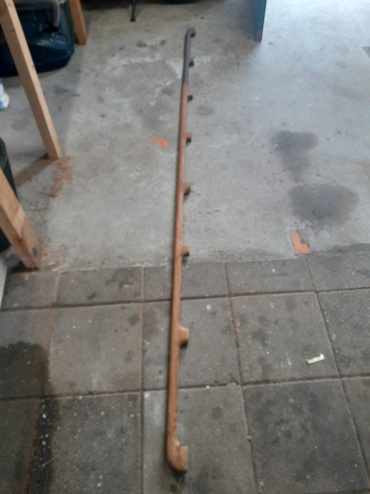 2x teakhouten railing voor boot, Watersport en Boten, Accessoires en Onderhoud, Ophalen, Gebruikt, Overige typen