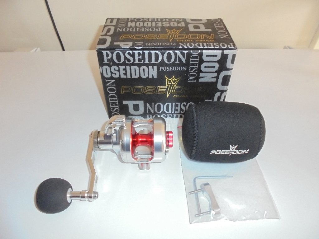 Big Game Poseidon Jigging Reel 200L Linkshandig Nieuw., Ophalen of Verzenden, Nieuw, Molen