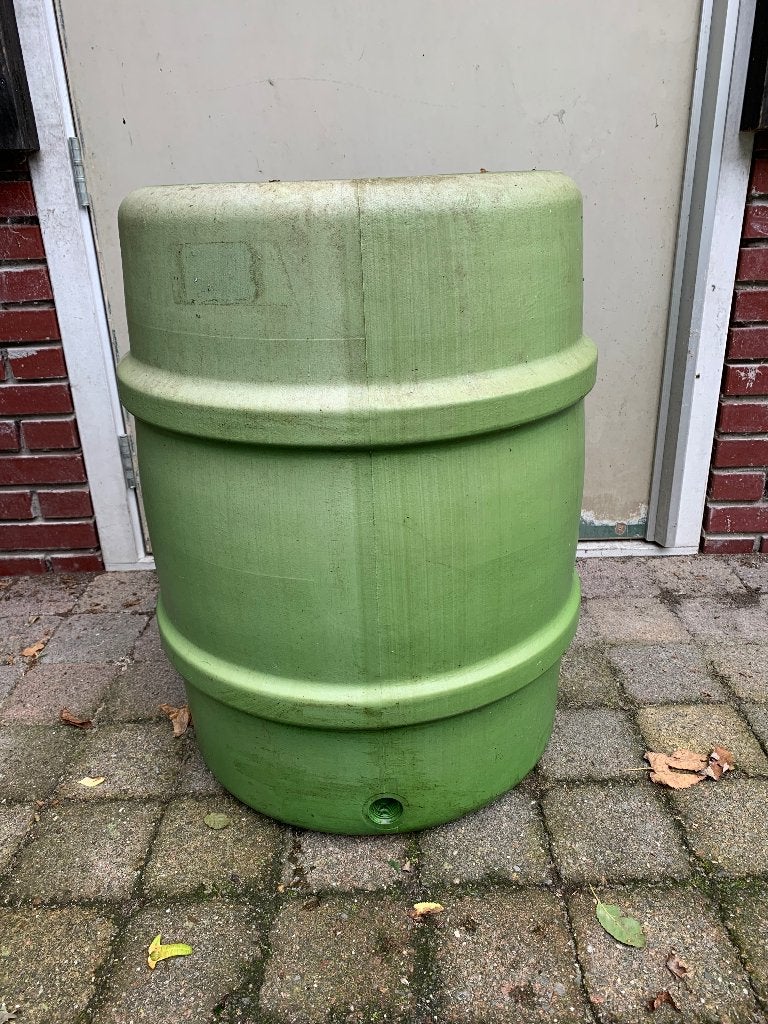 Regenton zonder deksel en kraan, Tuin en Terras, 75 tot 150 liter, Ophalen, Gebruikt, Kunststof