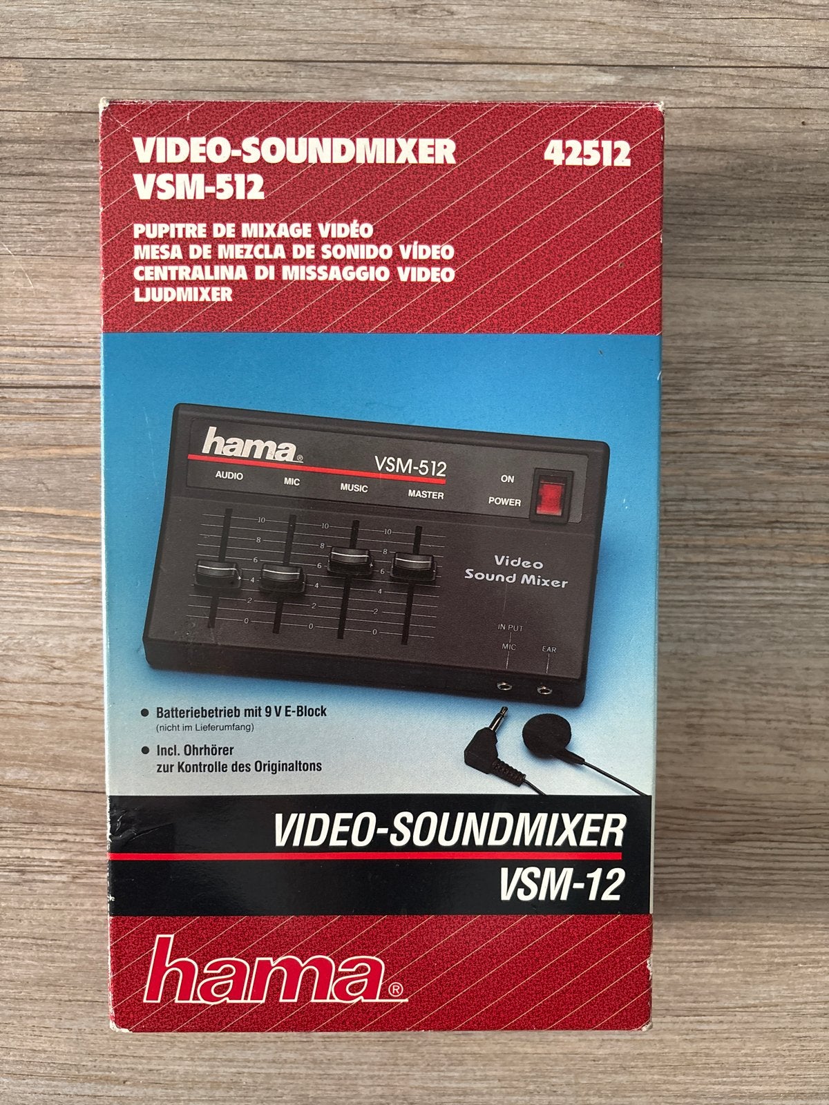 Hama Video-Soundmixer VSM-512 - Nieuw in doos, Ophalen, Zo goed als nieuw, Minder dan 5 kanalen, Microfooningang