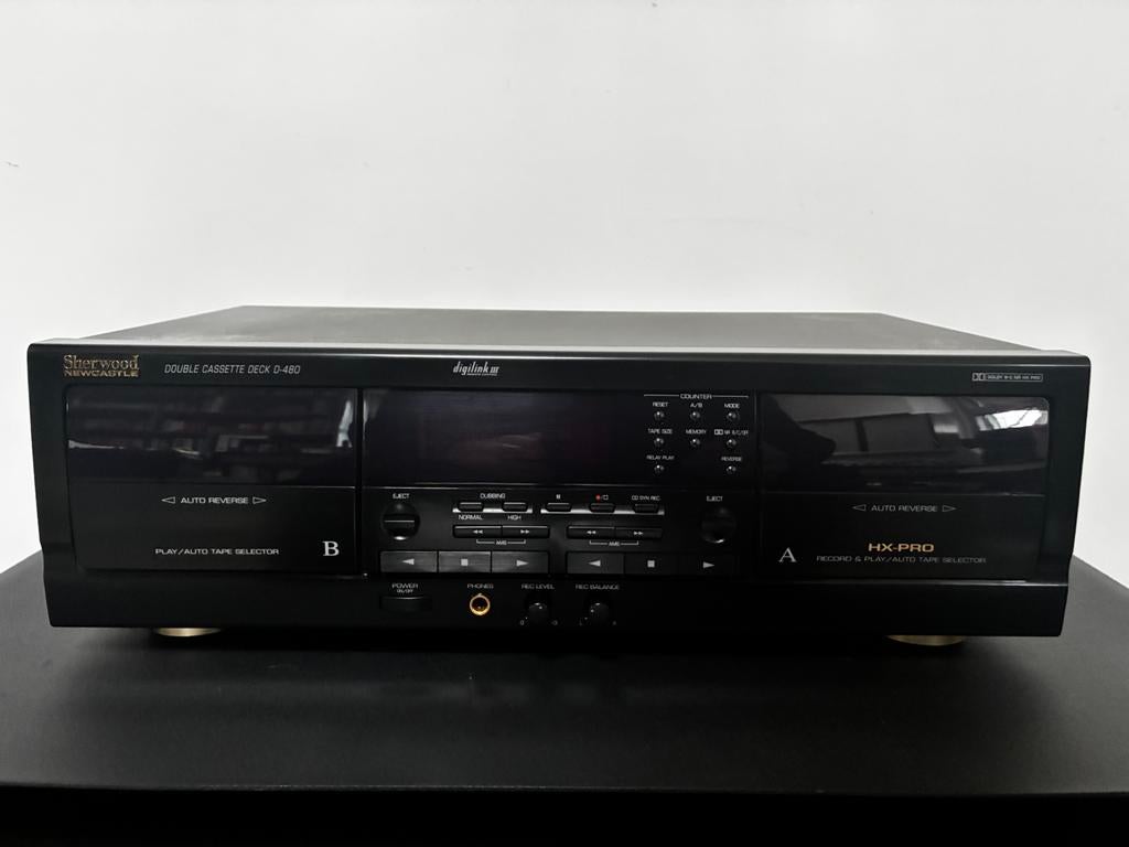 Sherwood dubbel cassettedeck D-480, Audio, Tv en Foto, Cassettedecks, Overige merken, Ophalen of Verzenden