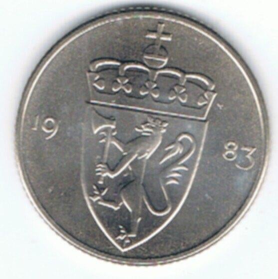 23-999 Noorwegen 50 ore 1983, Ophalen of Verzenden, Overige landen, Losse munt